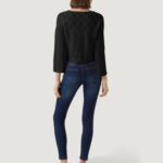 Maglia Vero Moda VMGINGER 3/4 BOATNECK PULLOVER GA NOOS Nero - Foto 3