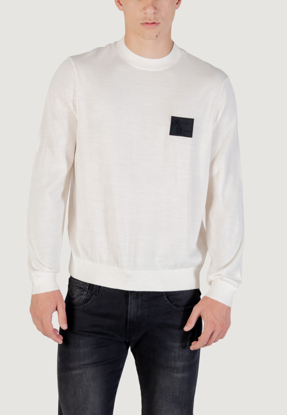 Maglione Armani Exchange PULLOVER Bianco - Foto 1