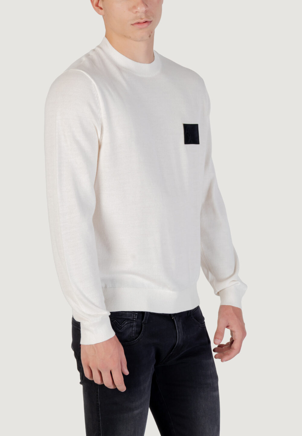 Maglione Armani Exchange PULLOVER Bianco - Foto 3