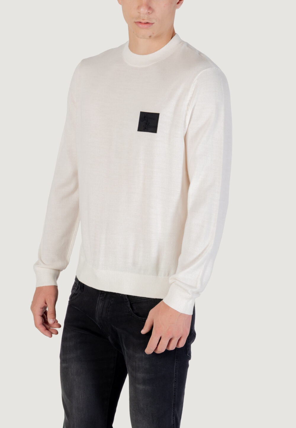 Maglione Armani Exchange PULLOVER Bianco - Foto 4