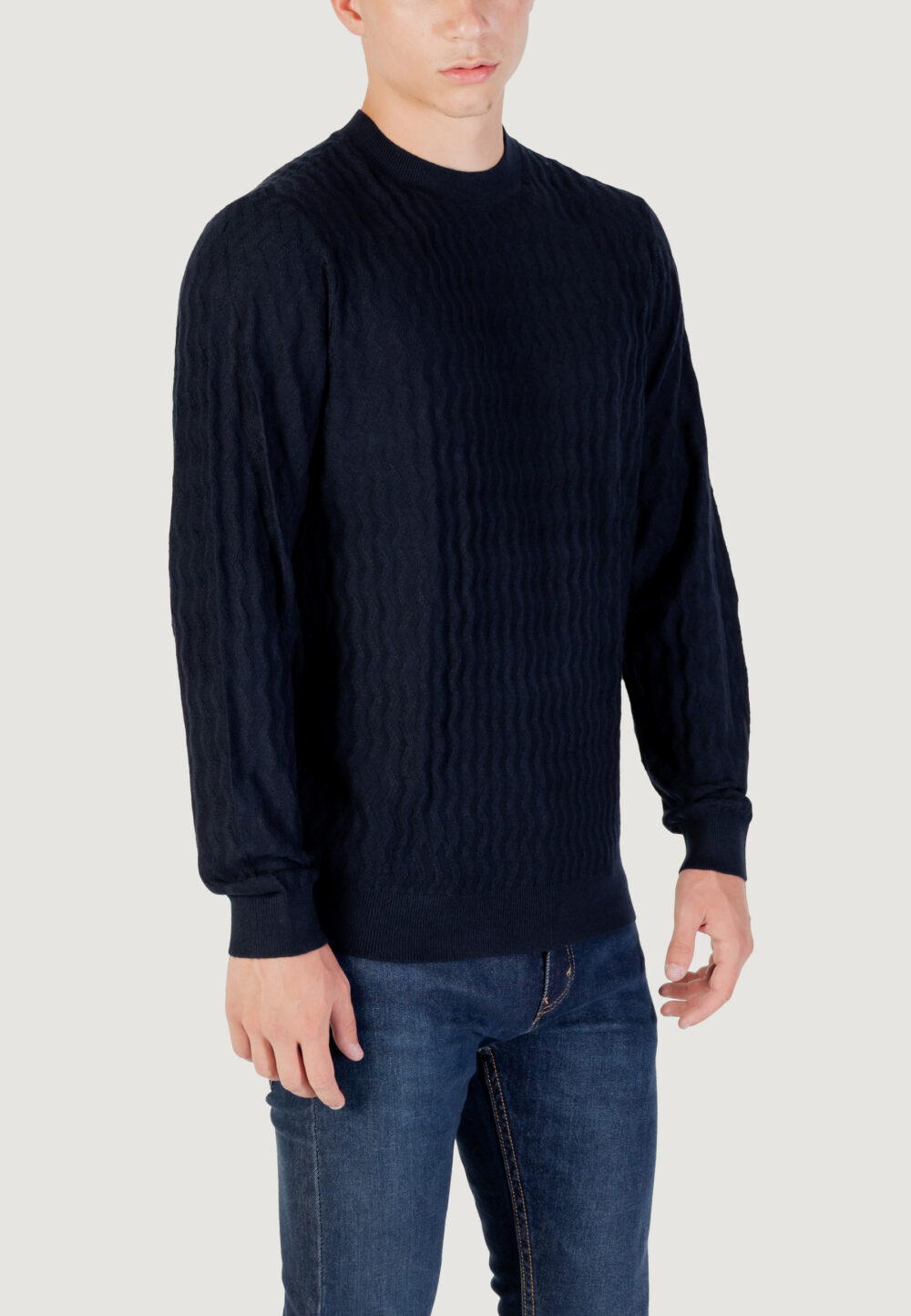 Maglione Armani Exchange PULLOVER Blue scuro - Foto 3