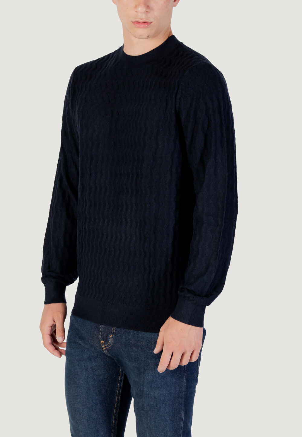 Maglione Armani Exchange PULLOVER Blue scuro - Foto 4