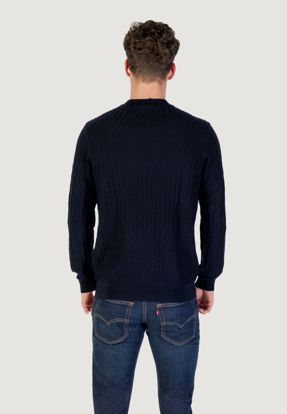 Maglione Armani Exchange PULLOVER Blue scuro - Foto 5