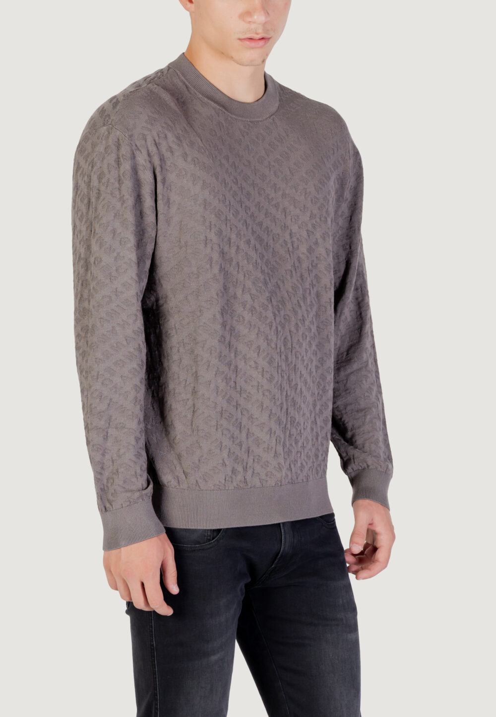 Maglione Armani Exchange PULLOVER Grigio Scuro - Foto 3