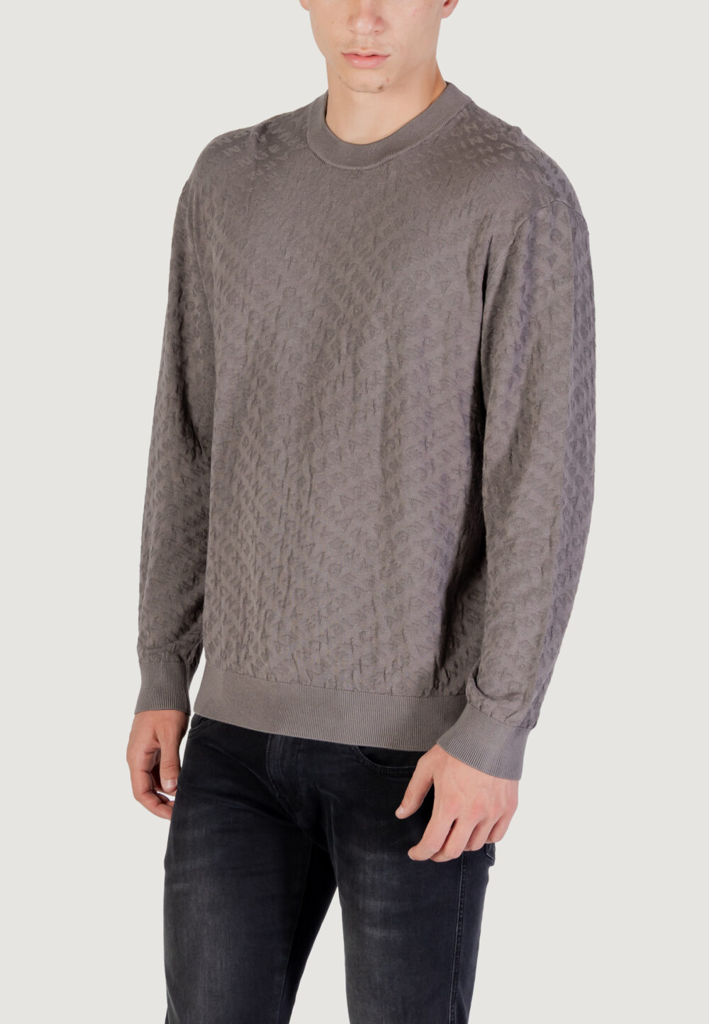 Maglione Armani Exchange PULLOVER Grigio Scuro - Foto 4