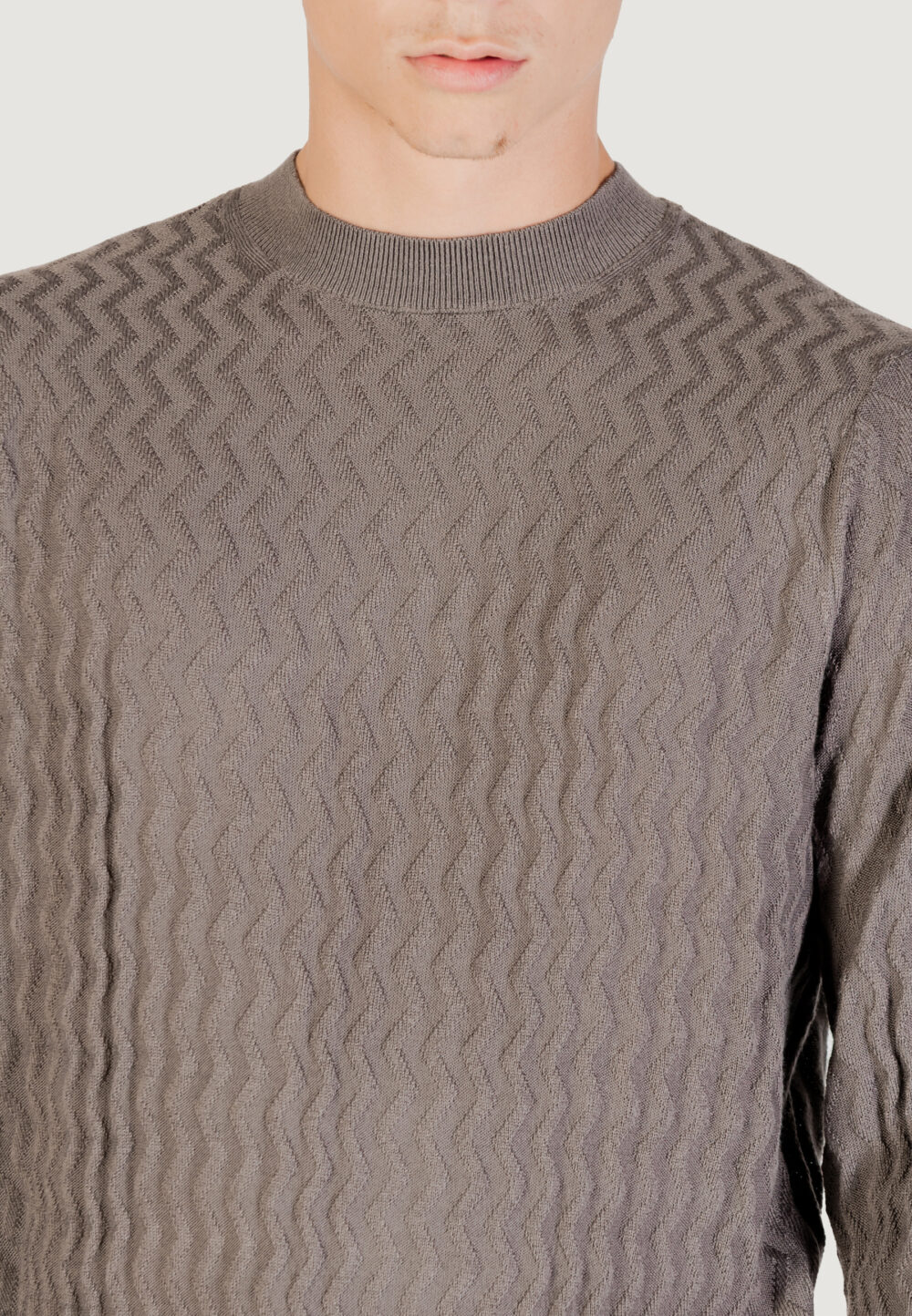 Maglione Armani Exchange PULLOVER Terra - Fango - Foto 2