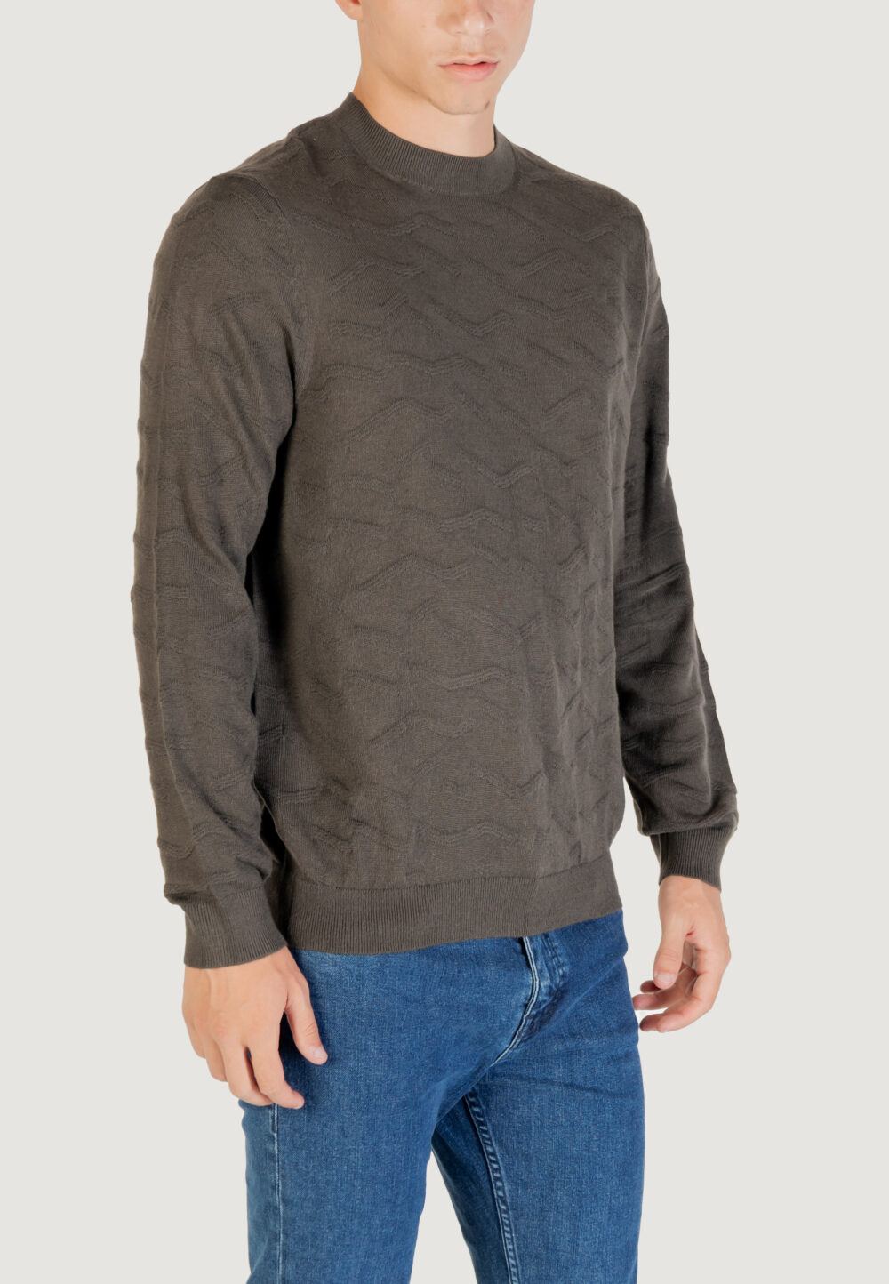 Maglione Armani Exchange PULLOVER VERDE SALVIA - Foto 3