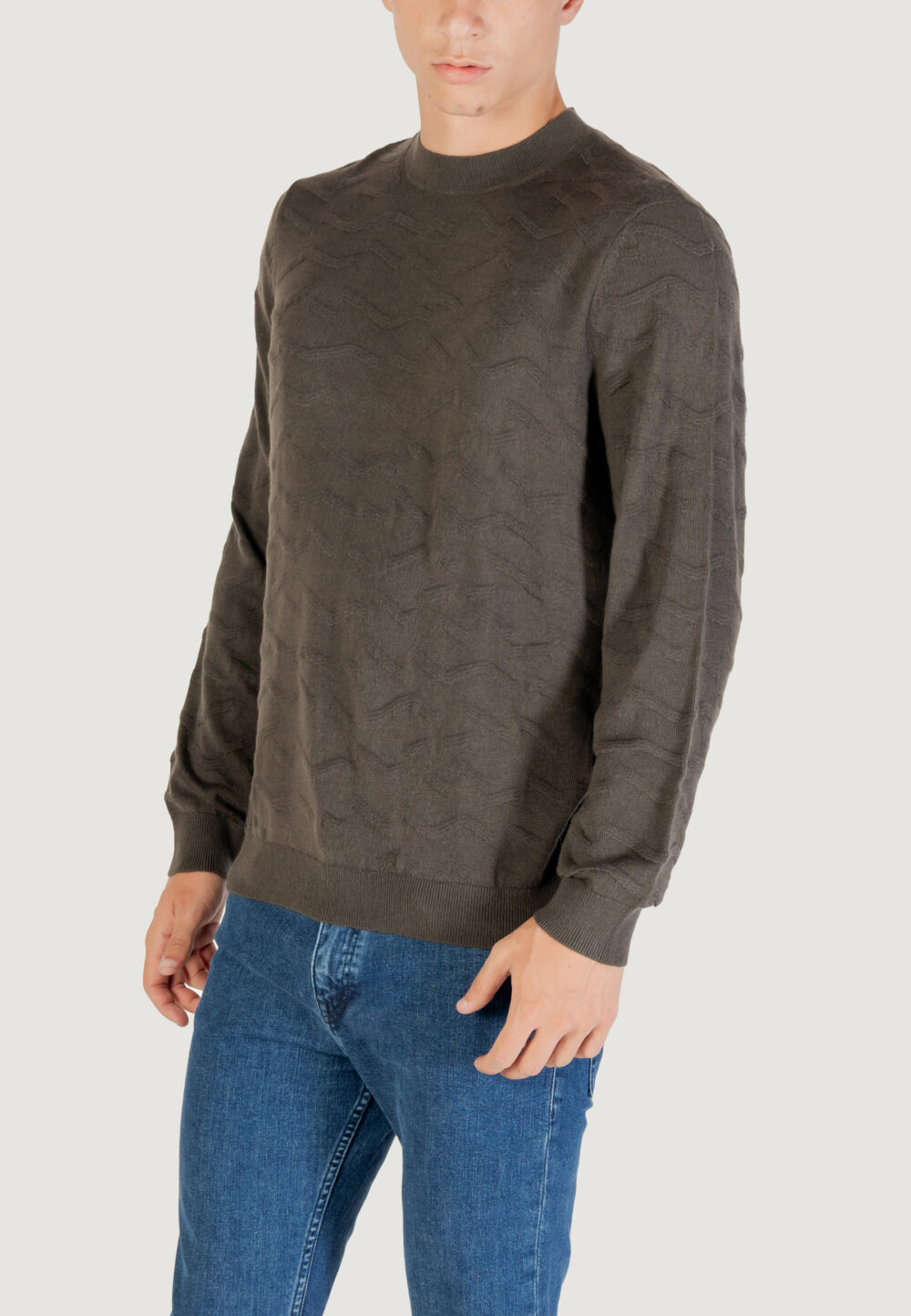 Maglione Armani Exchange PULLOVER VERDE SALVIA - Foto 4