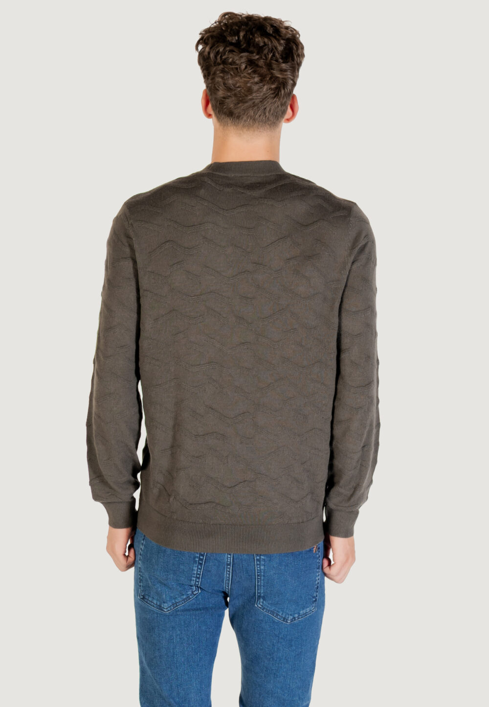 Maglione Armani Exchange PULLOVER VERDE SALVIA - Foto 5