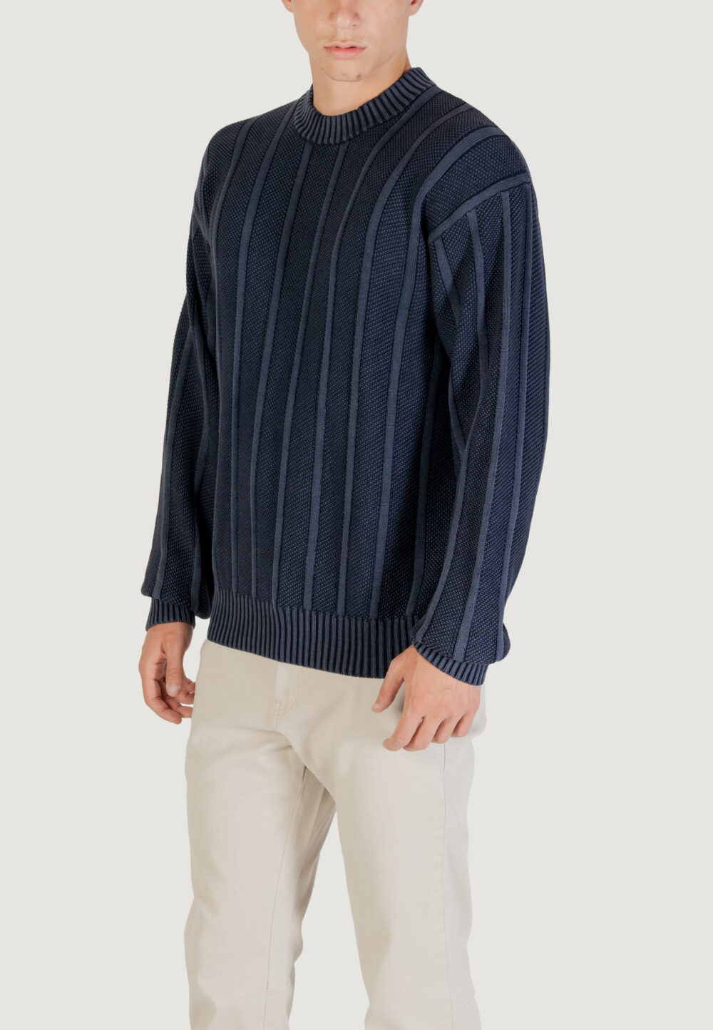Maglione Boss Kaktus 10272332 01 Blue scuro - Foto 4
