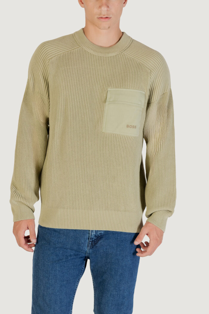 Maglione Boss Kalamaro 10272317 01 VERDE SALVIA – 50546175