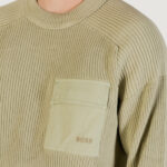Maglione Boss Kalamaro 10272317 01 VERDE SALVIA - Foto 3