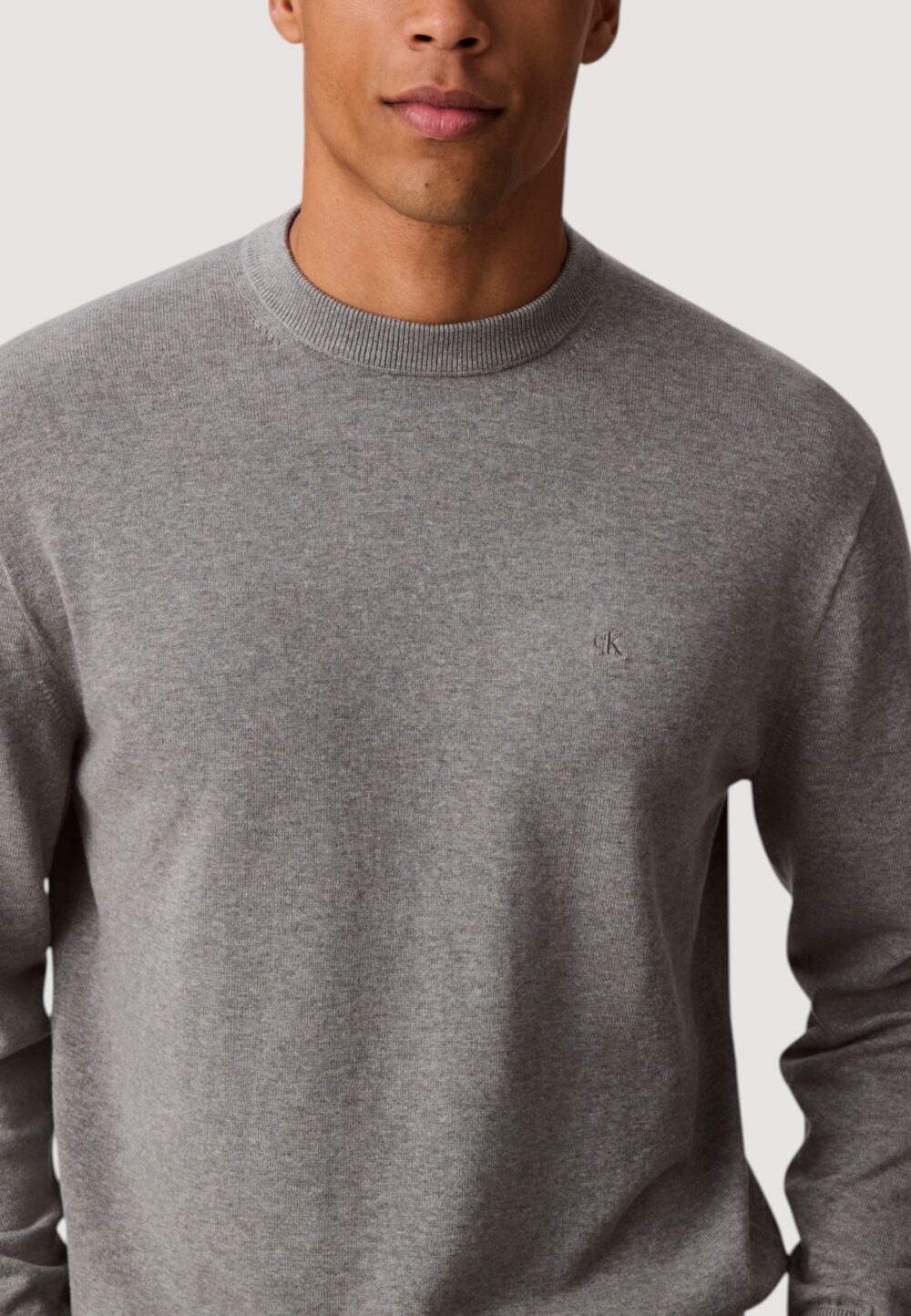Maglione Calvin Klein Jeans LS EZ COTTON CREWNK Grigio - Foto 2