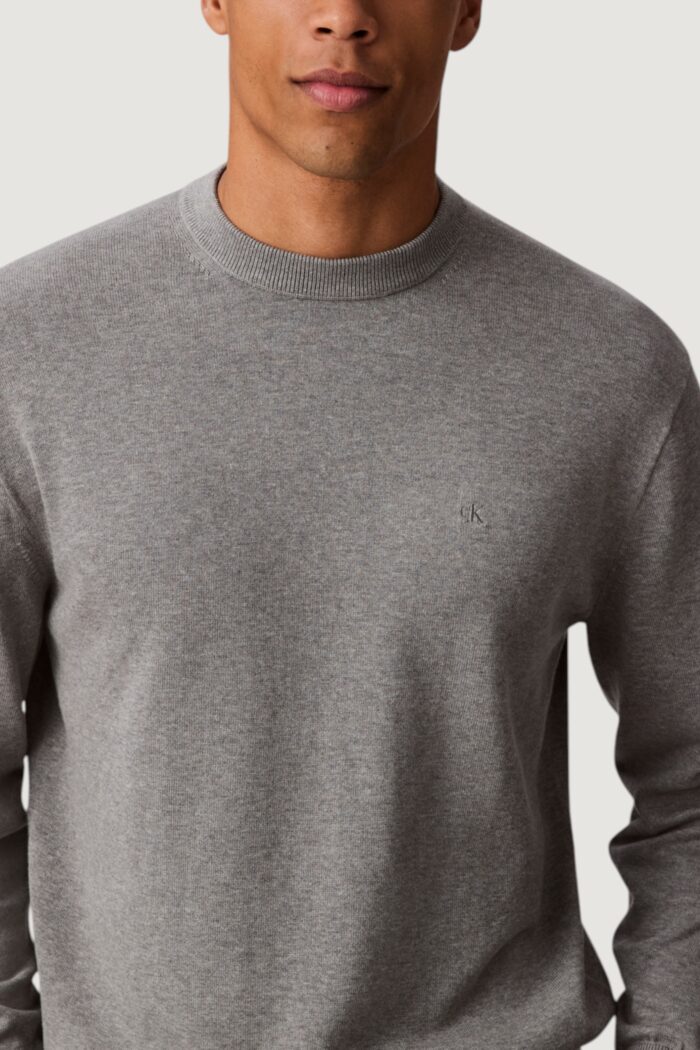 Maglione Calvin Klein LS EZ COTTON CREWNK Grigio – LV04RC309G