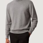 Maglione Calvin Klein Jeans LS EZ COTTON CREWNK Grigio - Foto 1