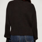 Maglione Calvin Klein Jeans BLOWN UP CK LOOSE SWEATER CONTRA Nero - Foto 3