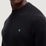 Maglione Calvin Klein Jeans LS VERTICAL TEXTURE Nero - Foto 3