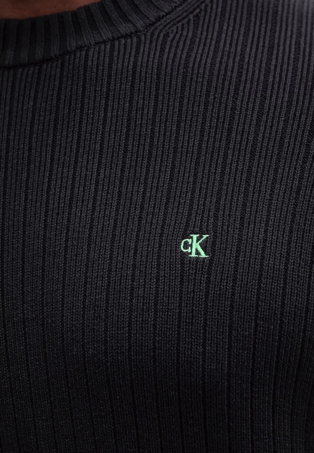 Maglione Calvin Klein Jeans LS VERTICAL TEXTURE Nero - Foto 4