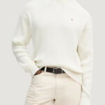 Maglione Calvin Klein Jeans LS VERTICAL TEXTURE Panna - Foto 1