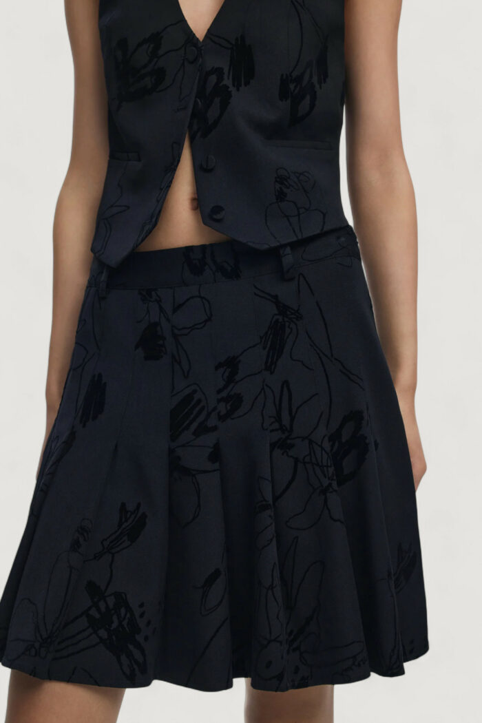 Minigonna Desigual FAL_FLOCK Nero – 25WWFW10
