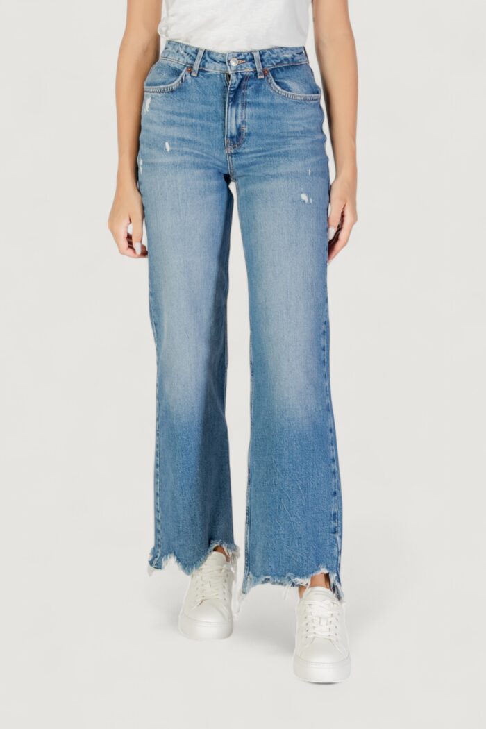Only ONLJUICY HW WIDE DES MB DNM JEANS DOT Blue Denim – 15340855