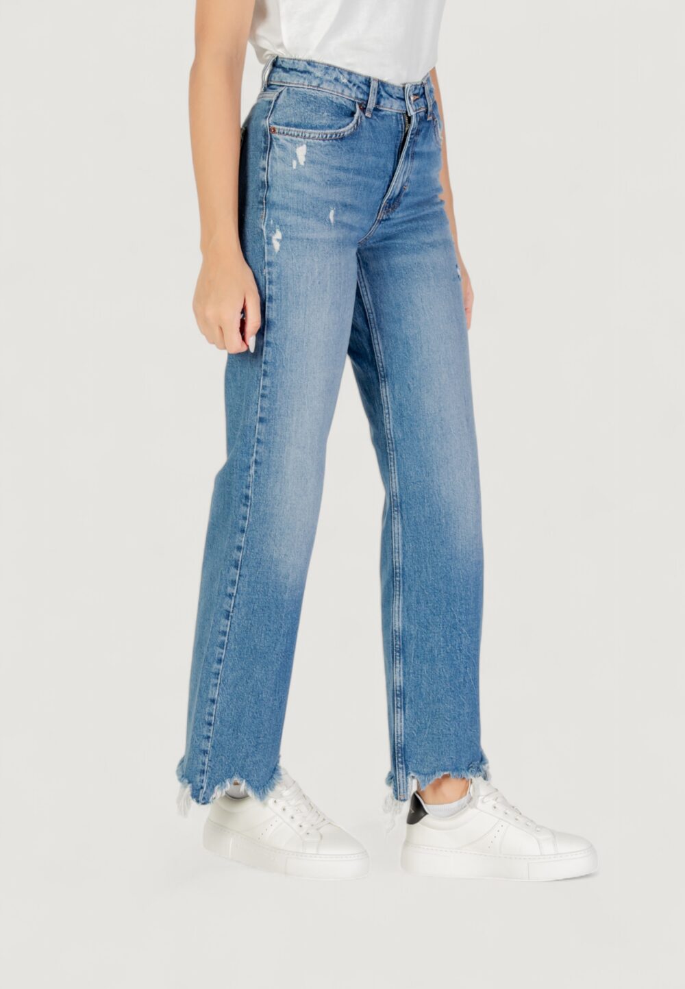 Only ONLJUICY HW WIDE DES MB DNM JEANS DOT Blue Denim - Foto 3
