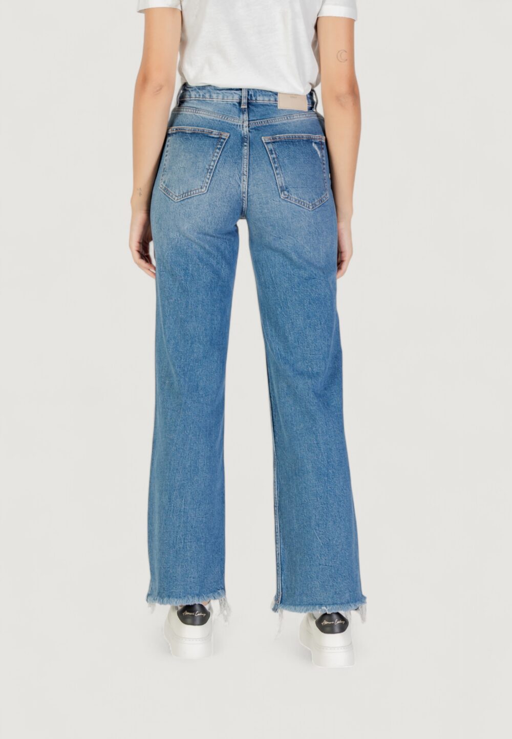 Only ONLJUICY HW WIDE DES MB DNM JEANS DOT Blue Denim - Foto 4