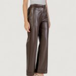 Pantaloni a palazzo Liu-Jo PANT.SPALMATO Cioccolato - Foto 4
