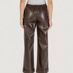 Pantaloni a palazzo Liu-Jo PANT.SPALMATO Cioccolato - Foto 5