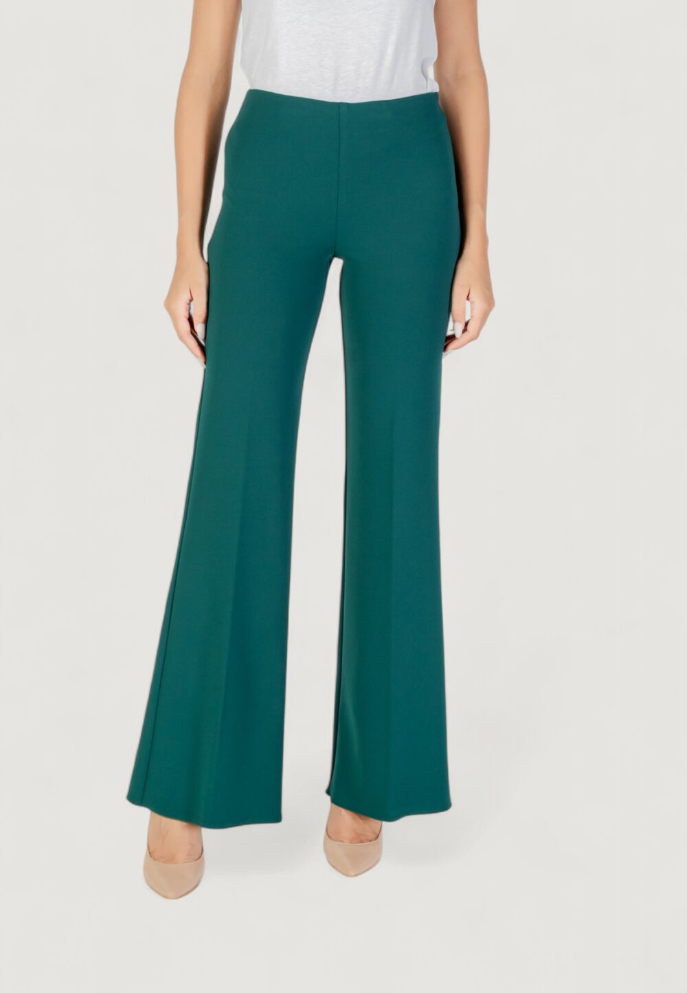 Pantaloni a palazzo Rinascimento  Verde - Foto 1