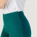 Pantaloni a palazzo Rinascimento  Verde - Foto 4