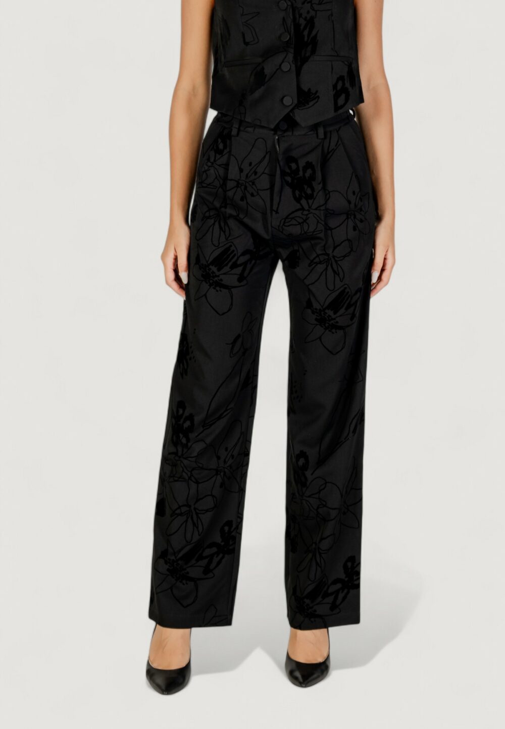 Pantaloni bootcut Desigual PANT_FLOCK Nero - Foto 3