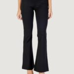 Pantaloni bootcut Guess MAELICE BUTTONS FLARE PANT Nero - Foto 1