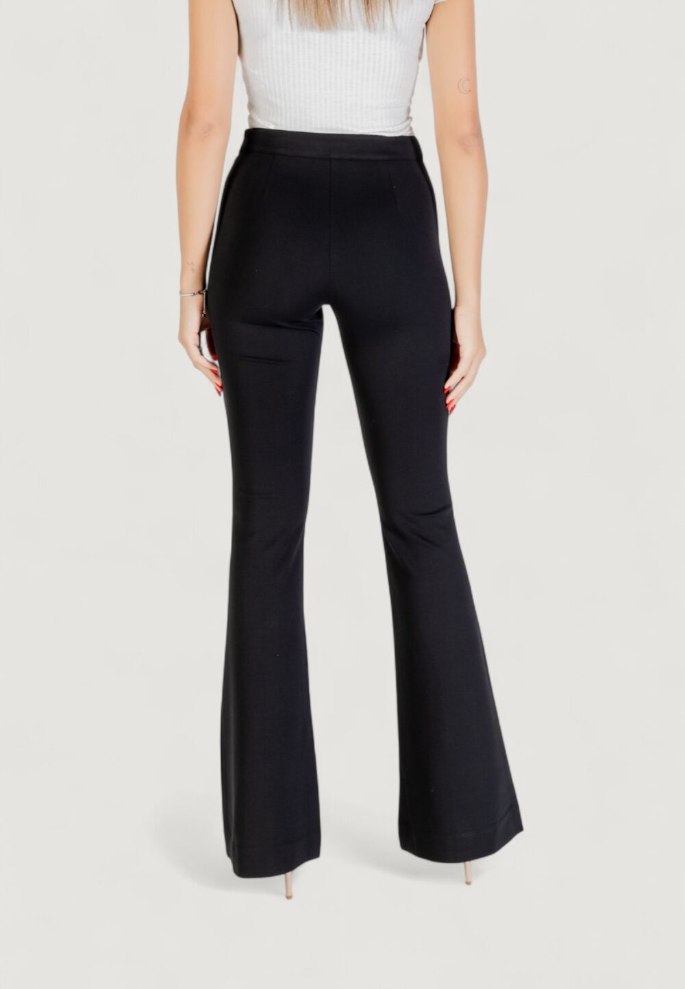 Pantaloni bootcut Liu-Jo PANT.BEAT NERVATURE H.W. Nero - Foto 5