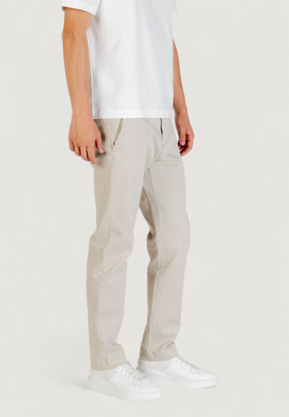 Pantaloni Boss Sanderson-L-2 10272943 01 Beige chiaro - Foto 3