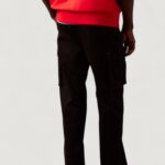 Pantaloni Calvin Klein Jeans COTTON PULL ON STRAI Nero - Foto 3