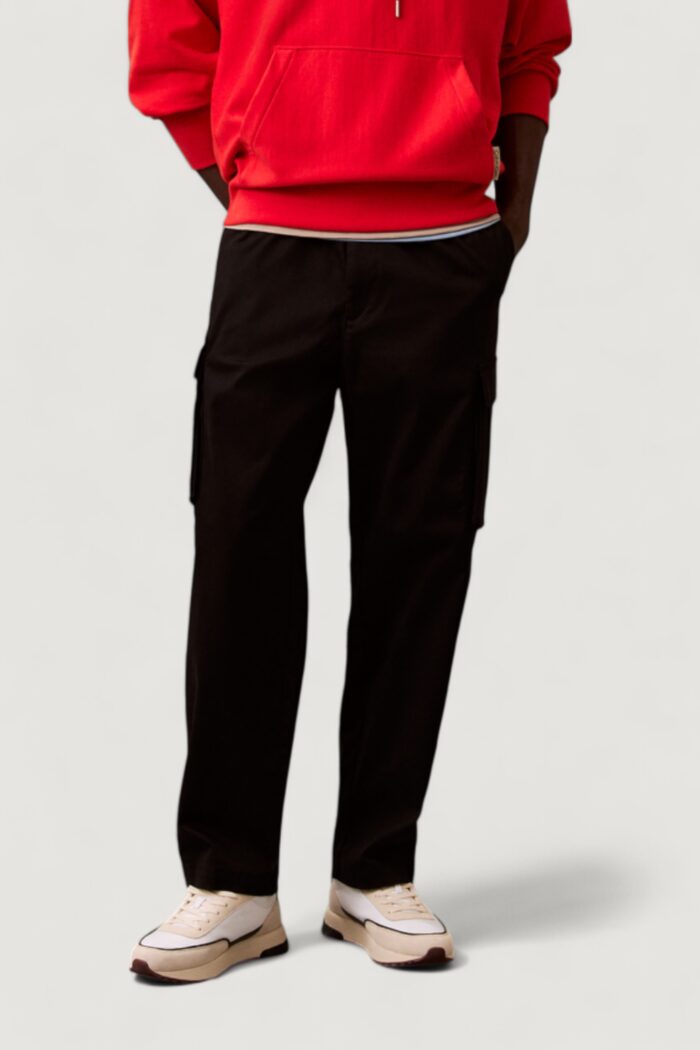Pantaloni Calvin Klein COTTON PULL ON STRAI Nero – LV040EM616