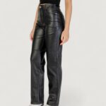 Pantaloni regular Only ONLSADIE FAUX LEATHER PANTS CC OTW Nero - Foto 2