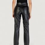 Pantaloni regular Only ONLSADIE FAUX LEATHER PANTS CC OTW Nero - Foto 4