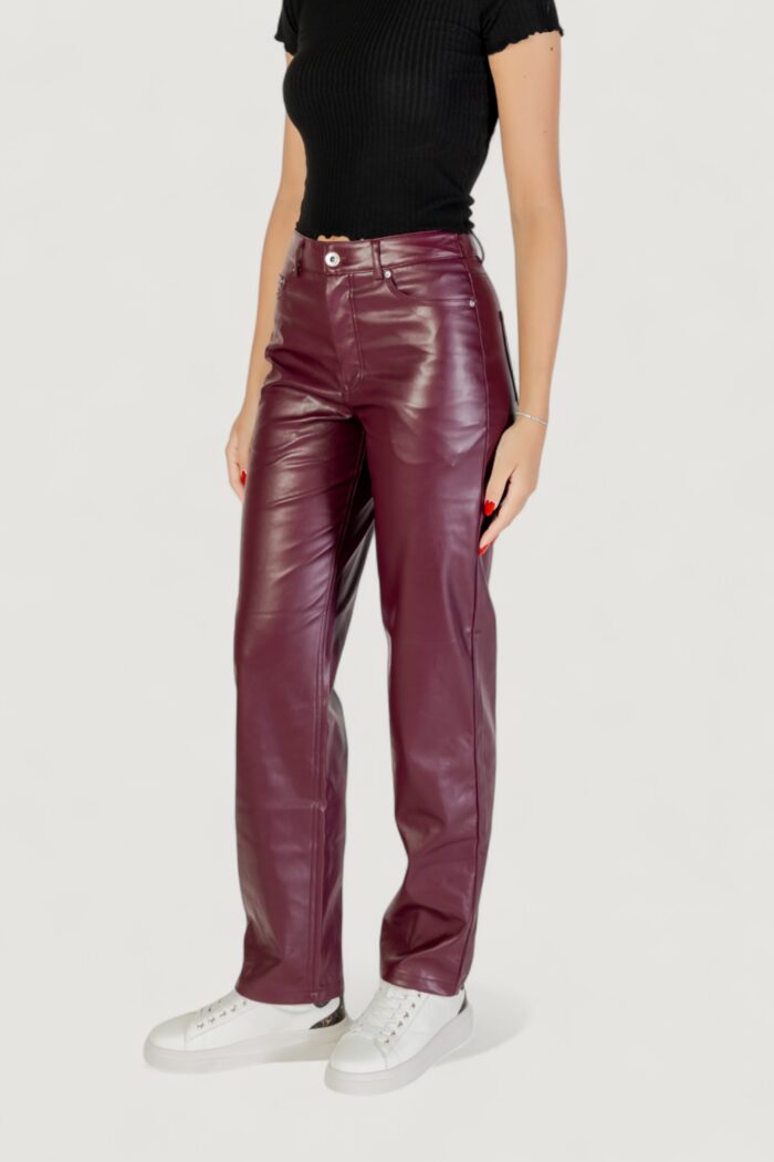 Pantaloni regular Only ONLSADIE FAUX LEATHER PANTS CC OTW Vinaccia