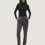 Pantaloni regular Vero Moda VMMAYA MW LOOSE SOLID PANT NOOS Grigio Scuro - Foto 2