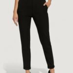 Pantaloni regular Vero Moda VMMAYA MW LOOSE SOLID PANT NOOS Nero - Foto 1