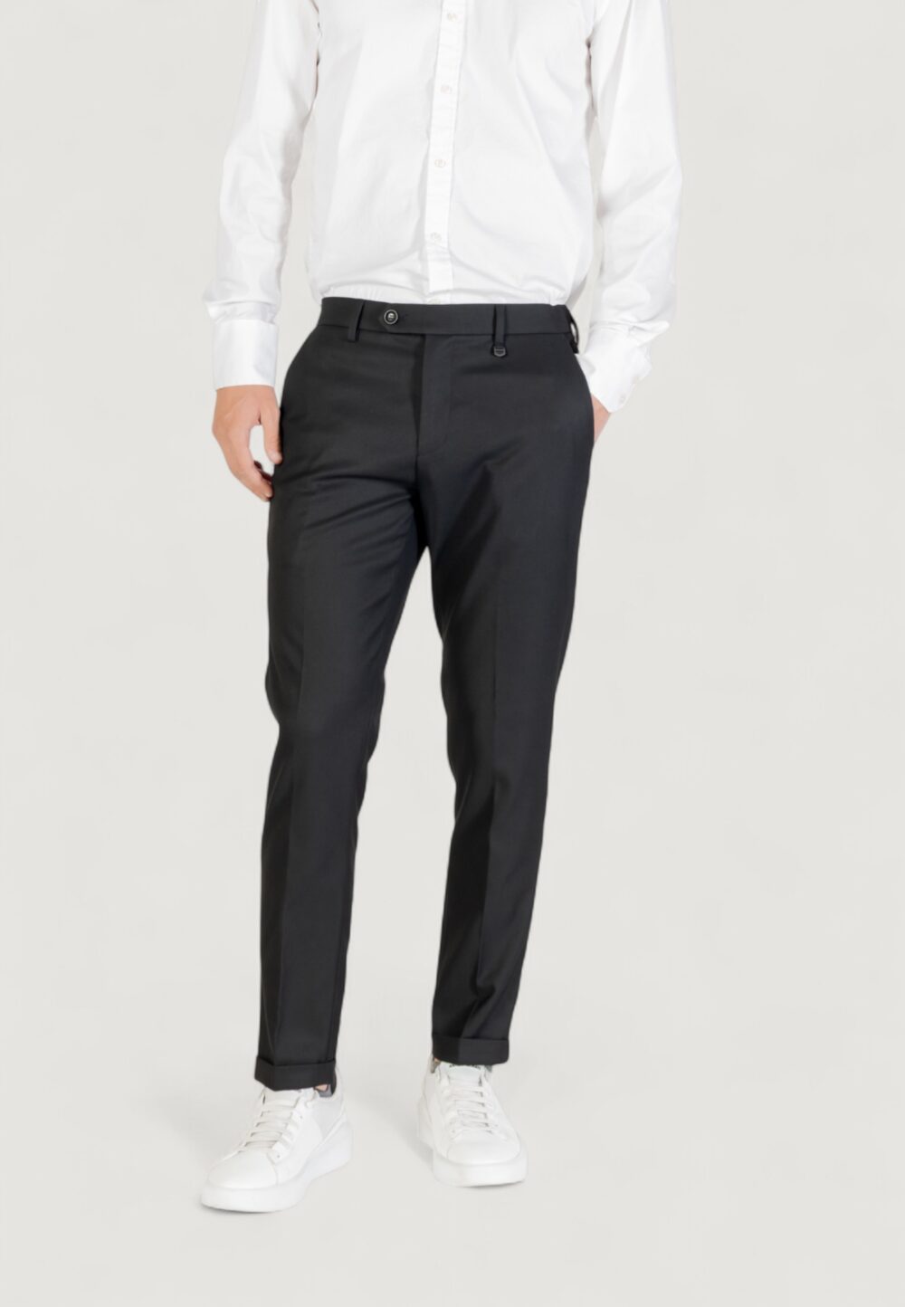 Pantaloni slim Antony Morato RAD SLIM ANKLE LENGHT FIT TWILL Nero - Foto 1
