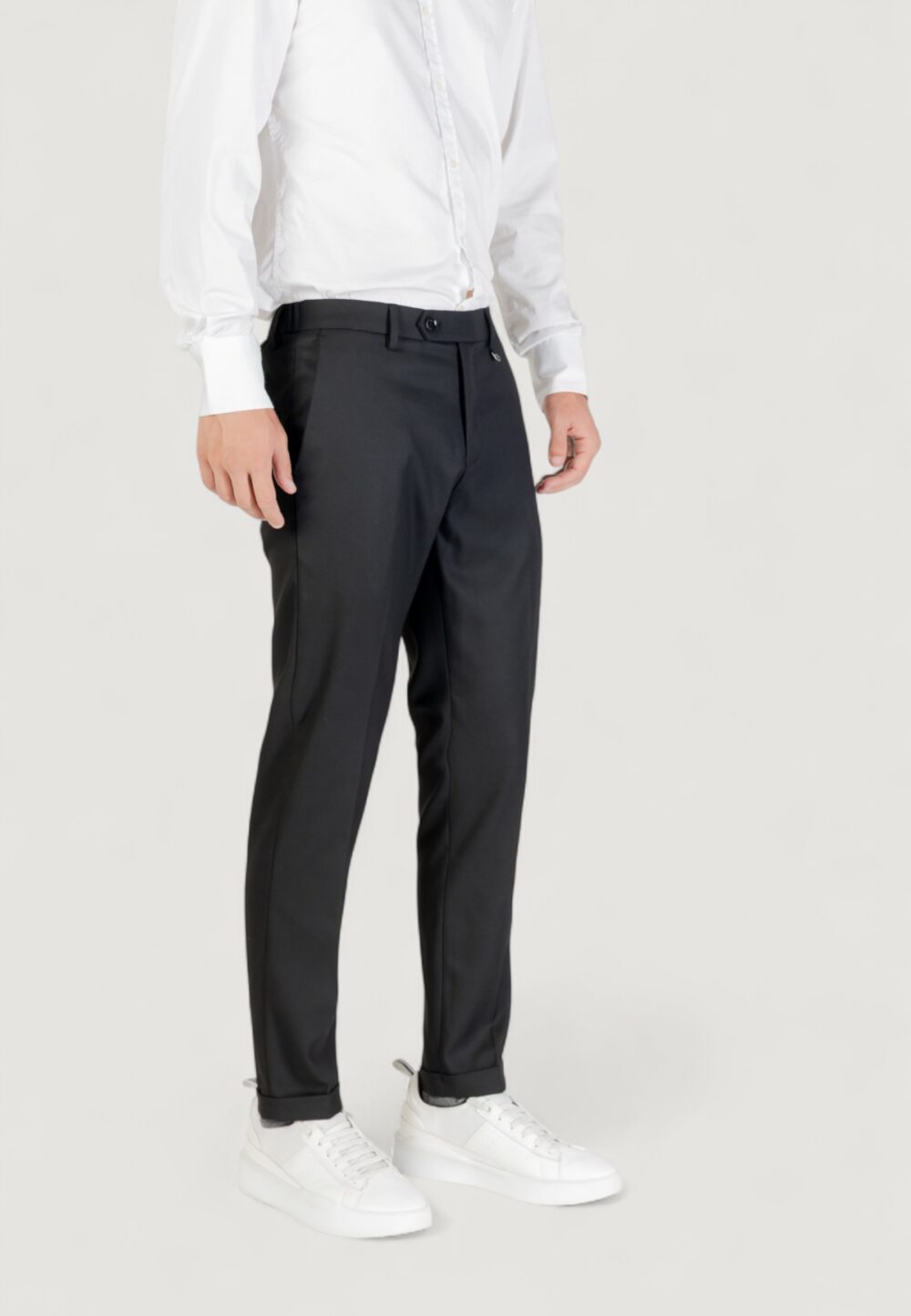 Pantaloni slim Antony Morato RAD SLIM ANKLE LENGHT FIT TWILL Nero - Foto 3