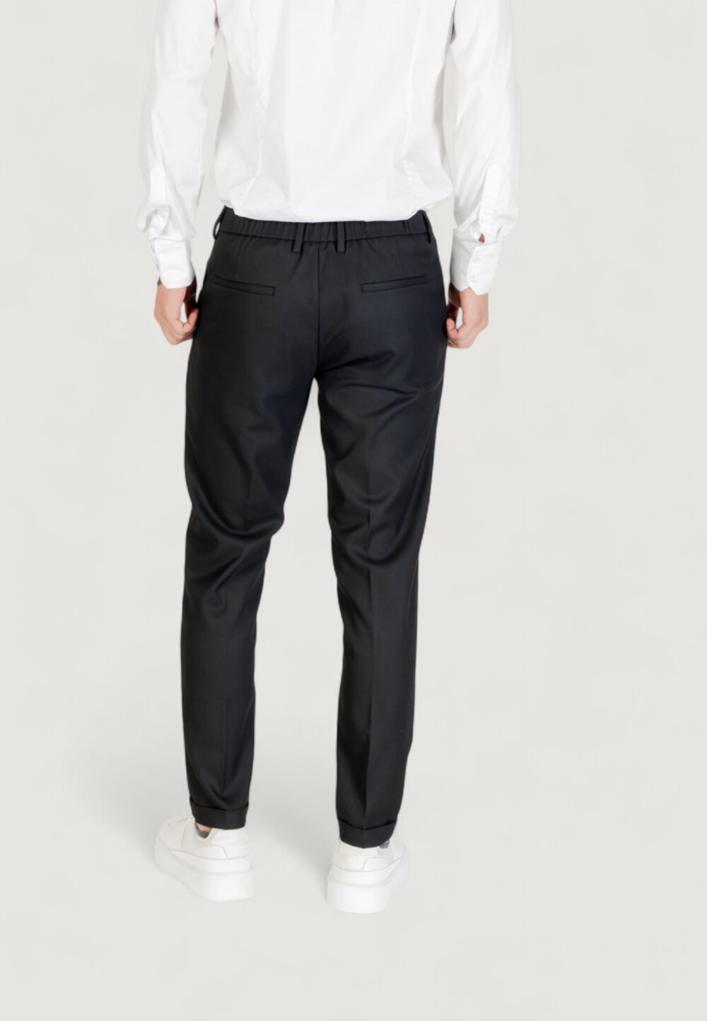 Pantaloni slim Antony Morato RAD SLIM ANKLE LENGHT FIT TWILL Nero - Foto 4