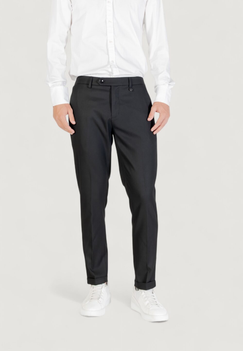 Pantaloni slim Antony Morato RAD SLIM ANKLE LENGHT FIT TWILL Nero - Foto 5
