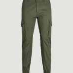 Pantaloni slim Jack Jones PAUL FLAKE AKM 542 NOOS Verde Oliva - Foto 1