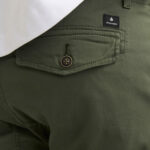 Pantaloni slim Jack Jones PAUL FLAKE AKM 542 NOOS Verde Oliva - Foto 4