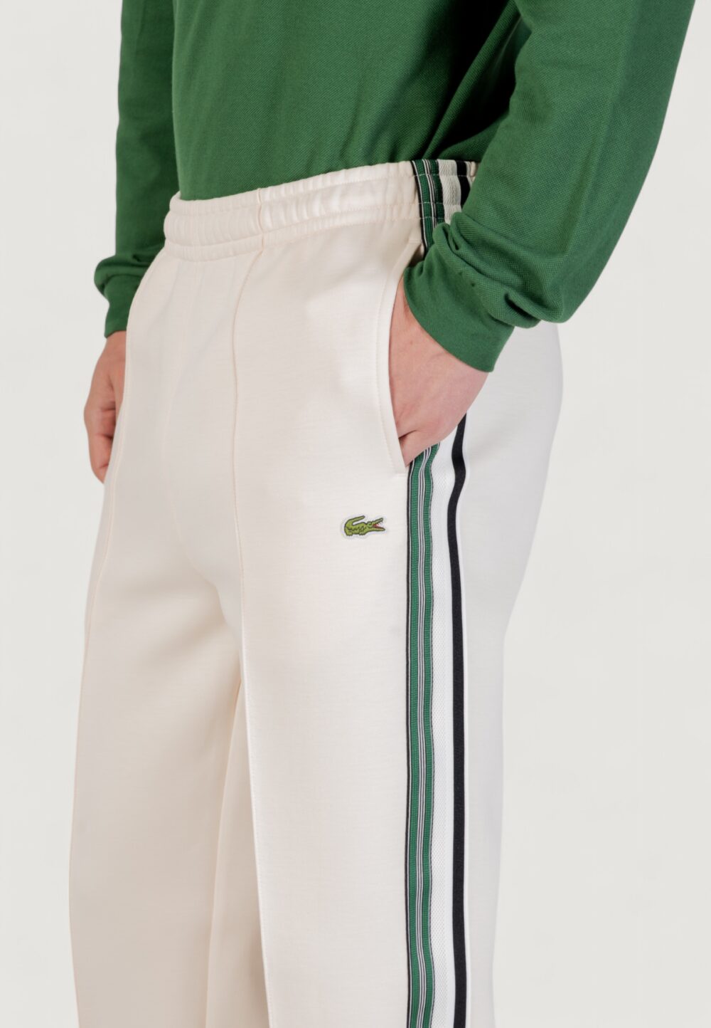 Pantaloni sportivi LACOSTE  Panna - Foto 2
