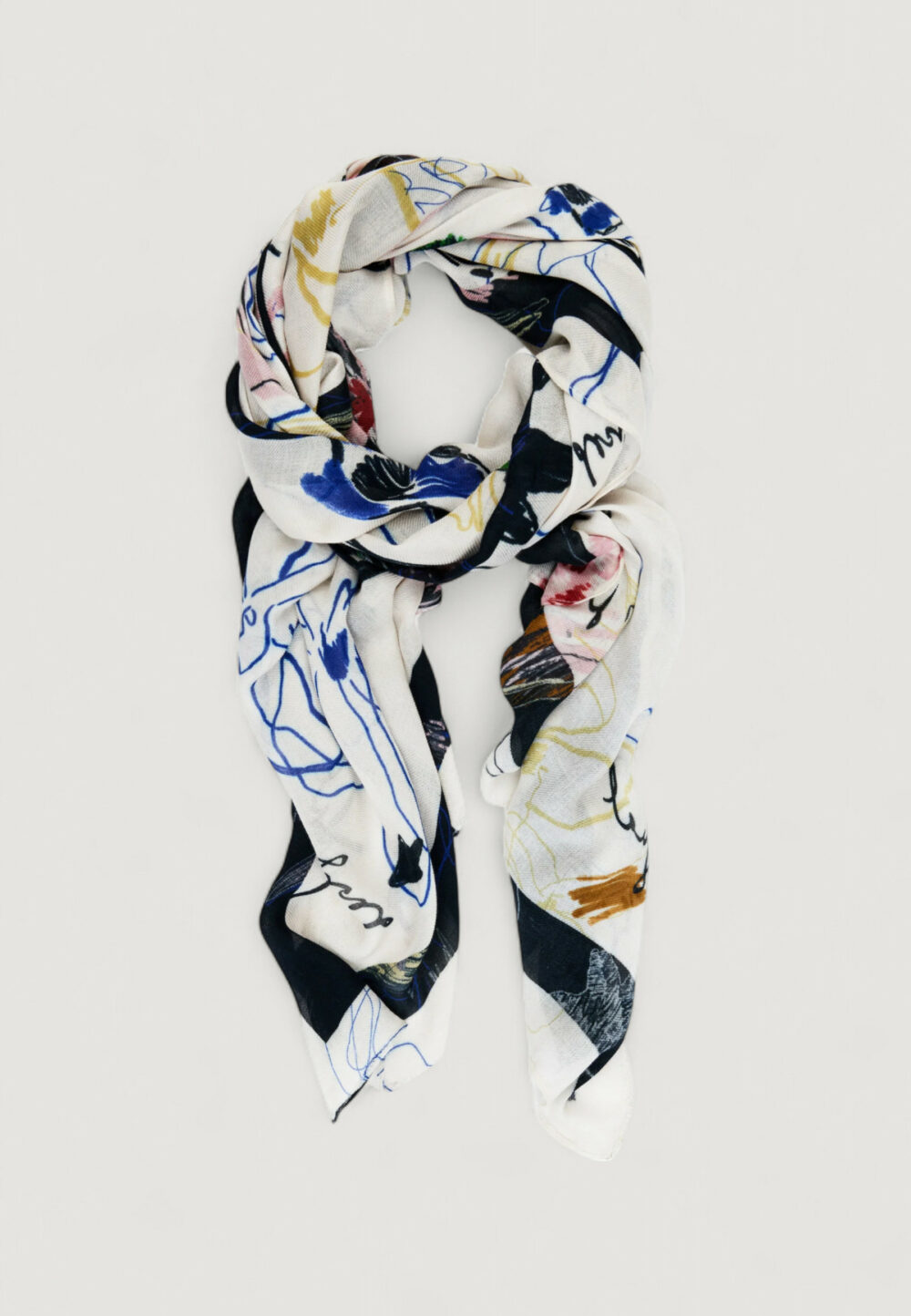 Pashmina Desigual FOU_ARTY TRAZO Beige - Foto 4